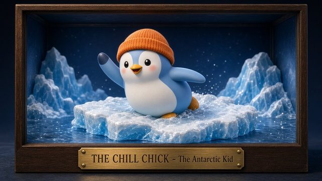 THE CHILL CHICK — The Antarctic Kid ($PENGU), 3D collectible