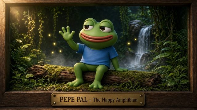 PEPE PAL — The Happy Amphibian ($PEPE), 3D collectible
