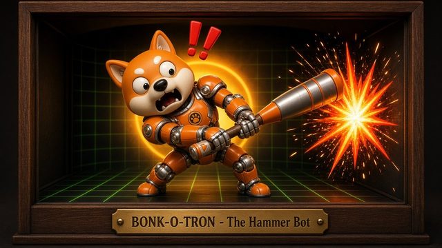 BONK-O-TRON — The Hammer Bot ($BONK), 3D collectible