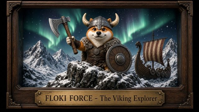 FLOKI FORCE — The Viking Explorer ($FLOKI), 3D collectible